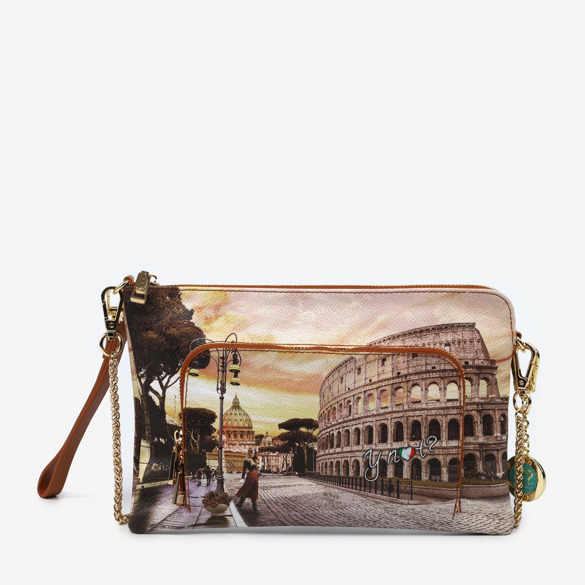 (image for) borse in saldo Clutch Life In Rome outlet borse firmate